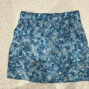 North River blue patterned tennis skirt size M